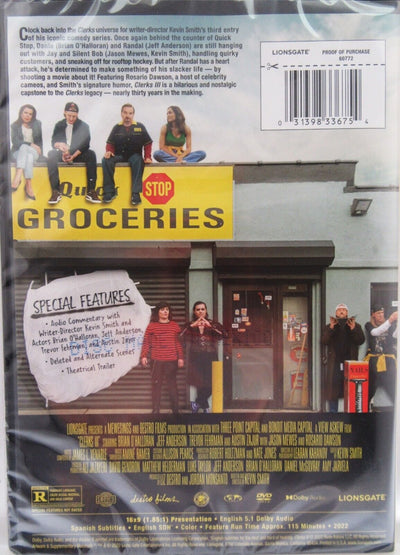 Clerks III Comedy Movie ~ Clerks 3  DVD