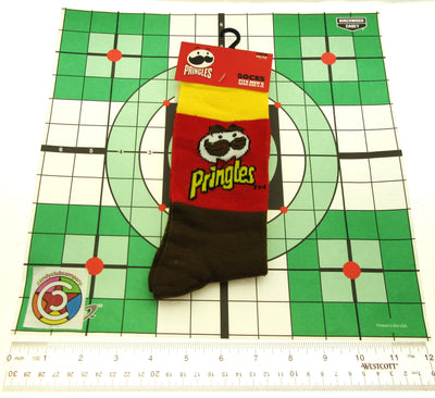 One Pair of Pringles Crew Socks for Men Shoe Sizes 6 - 12