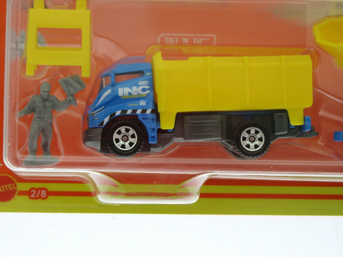 Hitch & Haul Matchbox ~ Dump Truck / MBX Cement Mixer ~  Yellow ~ 1:64 scale