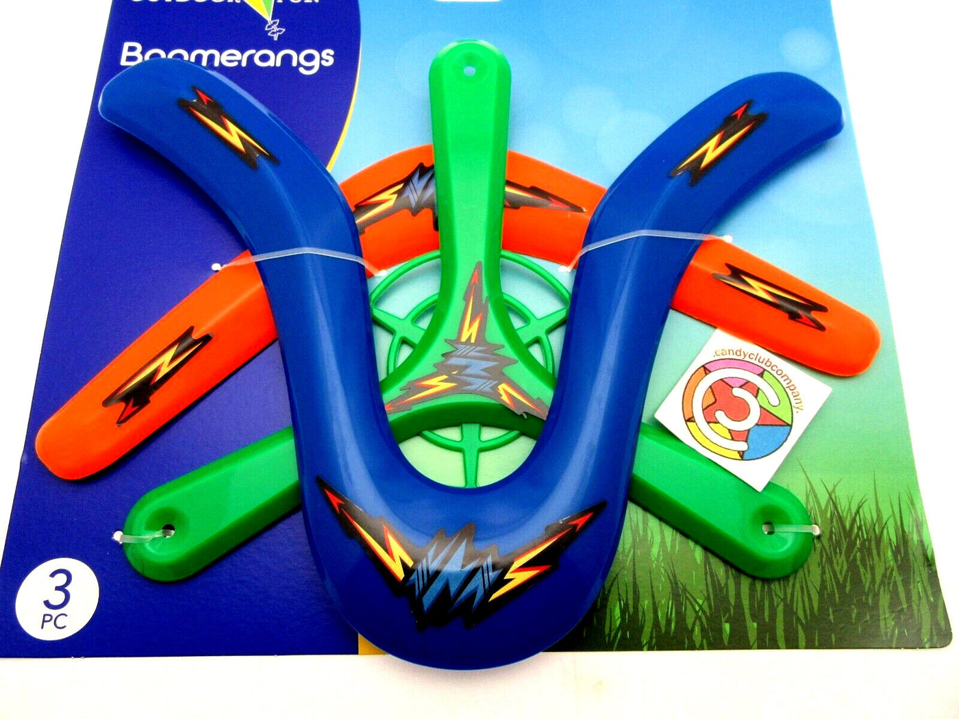 Boomerang Outdoor Fun 3 pack Plastic Boomerangs Comes Back to you Toy