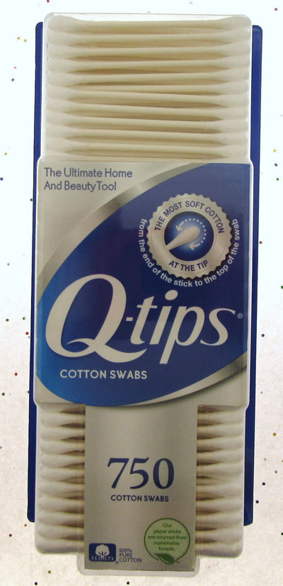 Q-tips 750 Count Cotton Swabs Brand NEW Sealed Sterile Ears