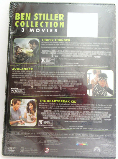 Tropic Thunder ~ Zoolander ~ The Heartbreak Kid ~ 3 Movie Ben Stiller ~ New DVD