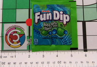 Fun Dip ~ Razz Apple Magic Dip ~ 15 Pouches of Candy