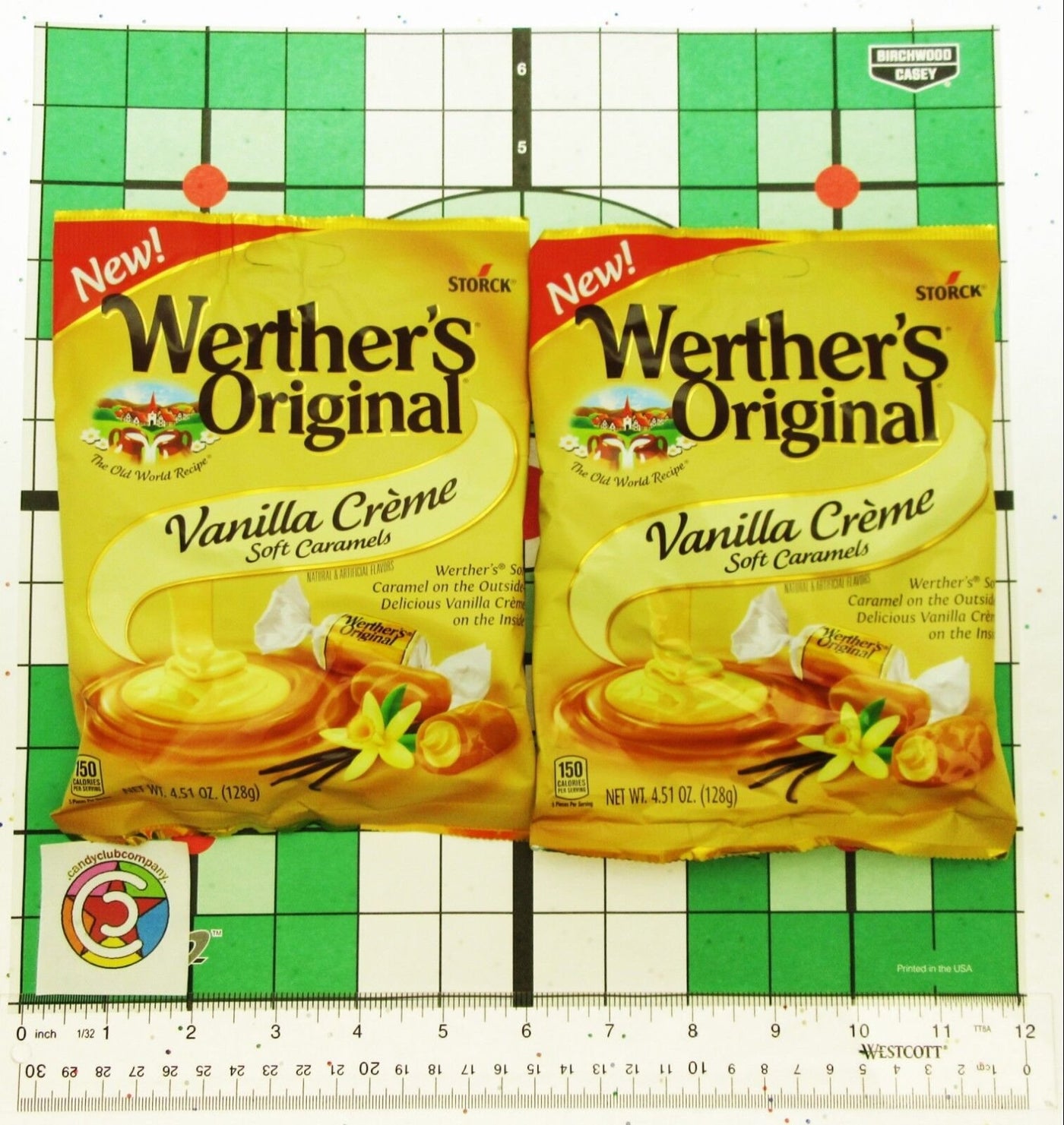 Werther's Vanilla Creme Soft Caramels Werthers Chewy Candy ~ Lot of 2 Bags