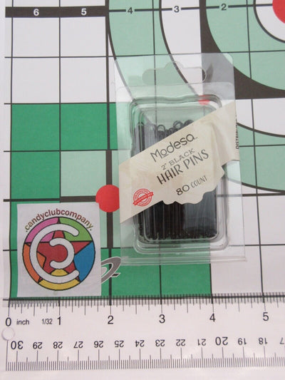 Modesa Hair Styling 2" Black Hair Pins 160 pc Lot