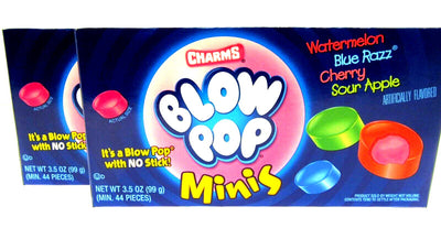 Blowpop Minis ~ Gum Filled Hard Candies ~ Blow Pop Two 3.5oz boxes