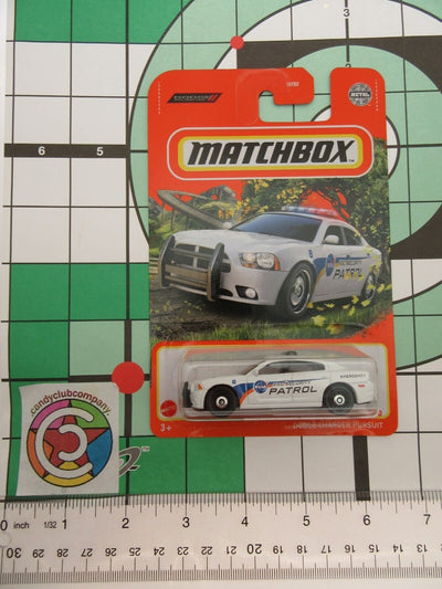 Nasa ~ KSC Security Patrol ~ White Dodge Charger  ~ 1:64 Scale ~ Matchbox