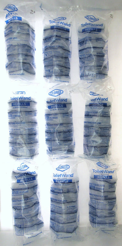 54 Clorox Toilet Disinfecting Refill Heads (9 - 6packs) Bulk Cleaning