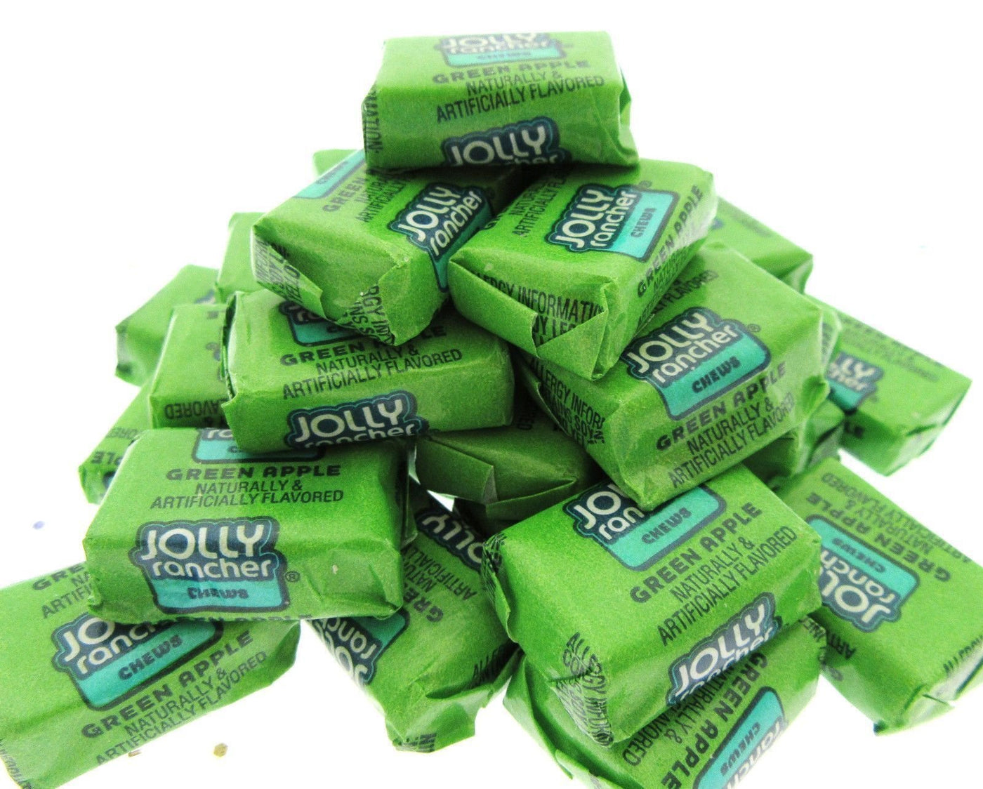 Jolly Rancher Green Apple Chews ~ 8oz American Favorite candy ~ Half Pound sweet