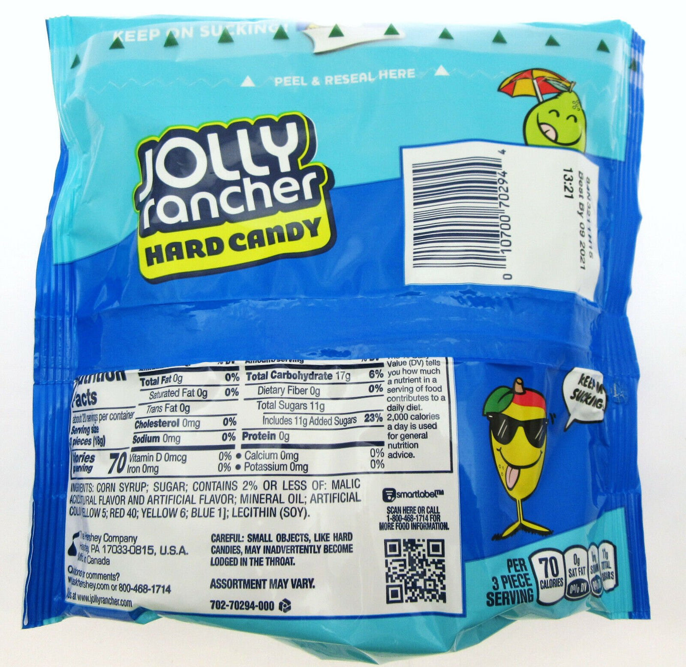 Jolly Rancher ~ Tropical ~ Hard Candy American ~ 13oz Resealable Bag