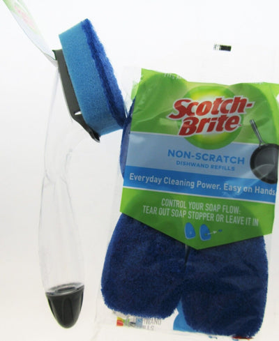 Scotch-Brite Dishwand Soap Dispenser Non Scratch Scrubber Refill Kitchen Scour