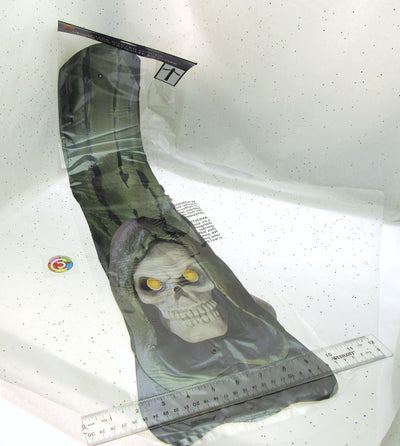 Door Spook ~ Skeleton in Robe ~ Happy Halloween! ~ Scary ~ Door Decor