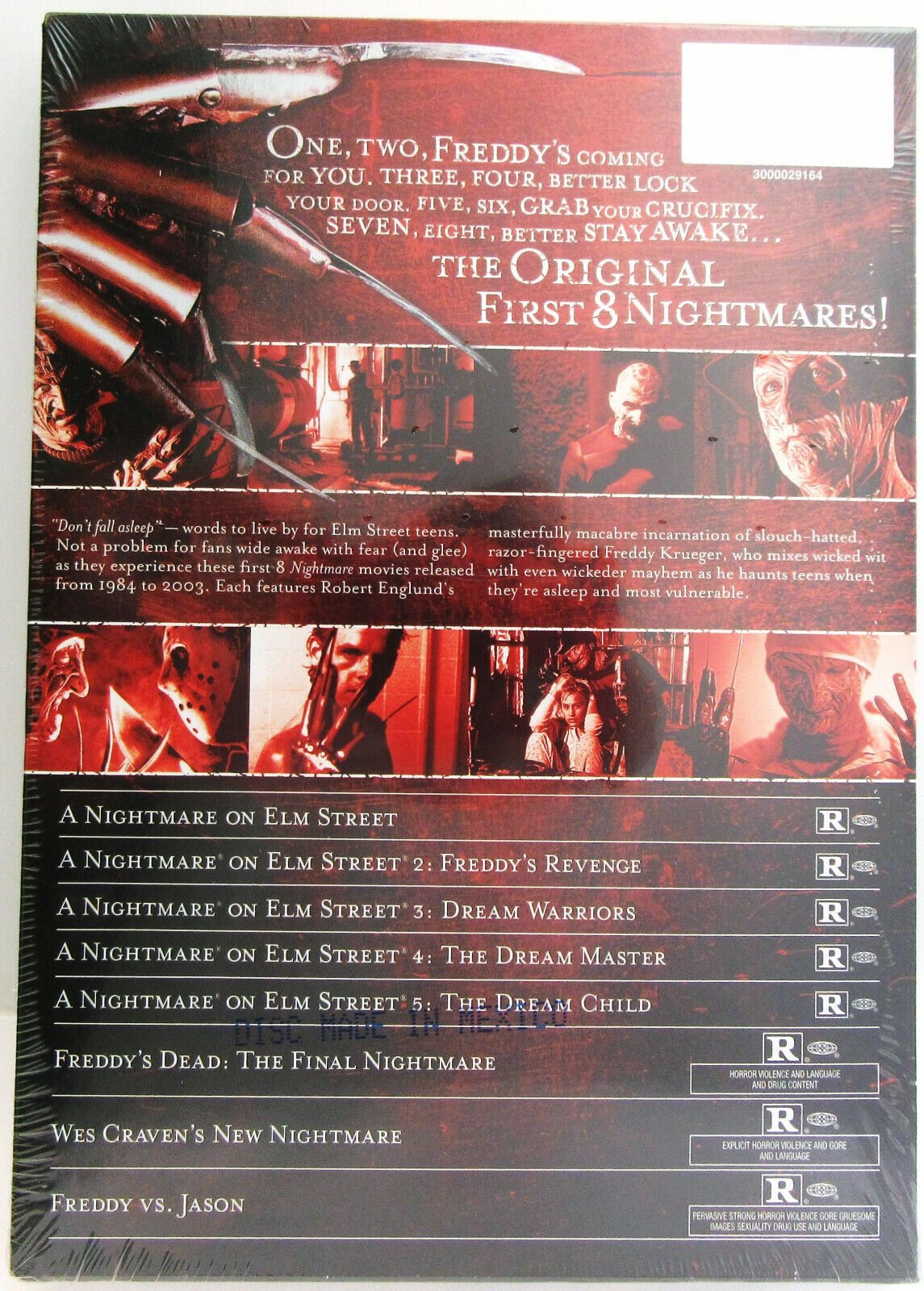Nightmare on Elm Street ~ 8 Dics Movies ~ Film ~ Movie ~ New DVD