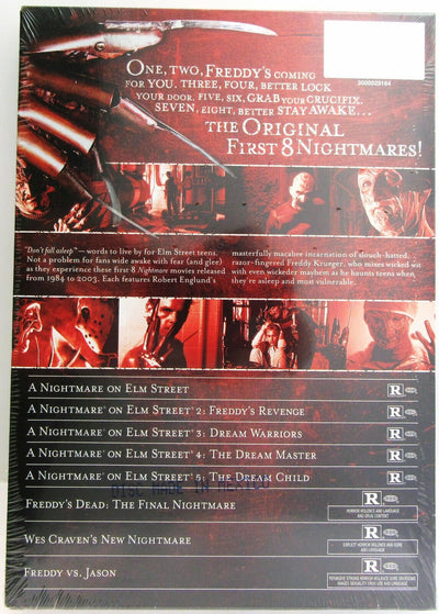 Nightmare on Elm Street ~ 8 Dics Movies ~ Film ~ Movie ~ New DVD
