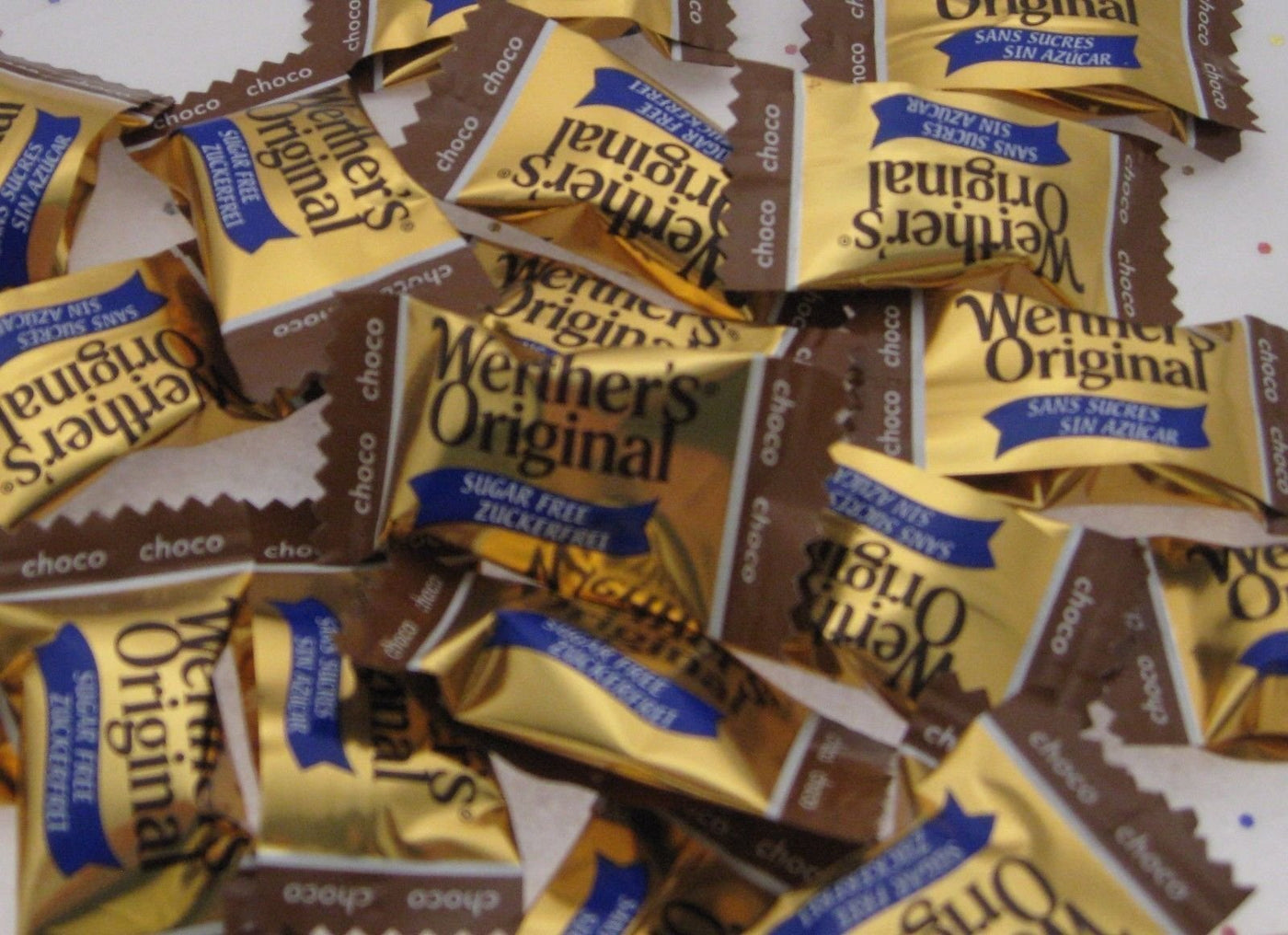 Werther's Sugar Free Caramel Chocolate 16oz Creamy Werthers Hard Candy 1 lb BFR