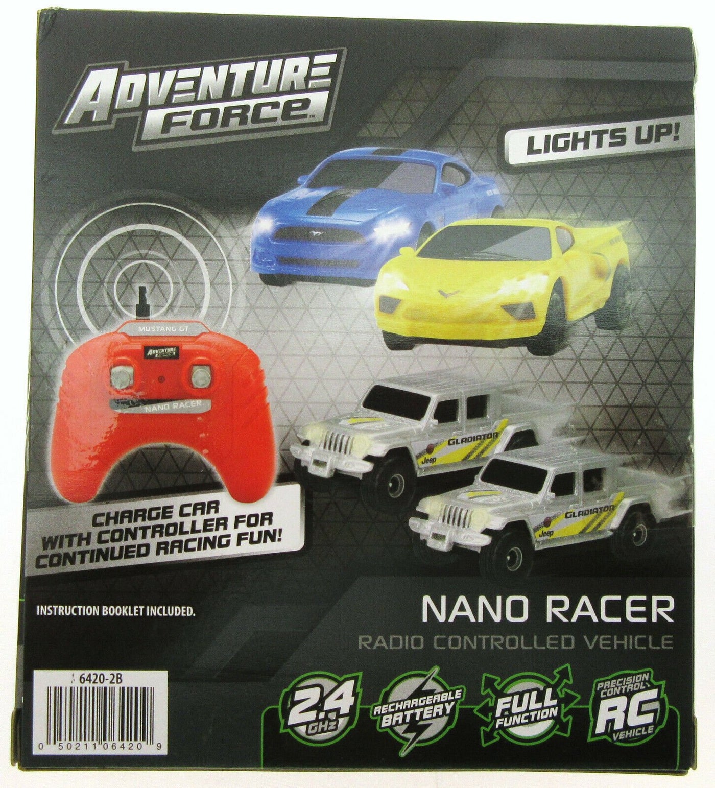 Nano Racer RC Car ~ Mustang ~ Blue ~ Adventure Force ~ Radio Control Fun