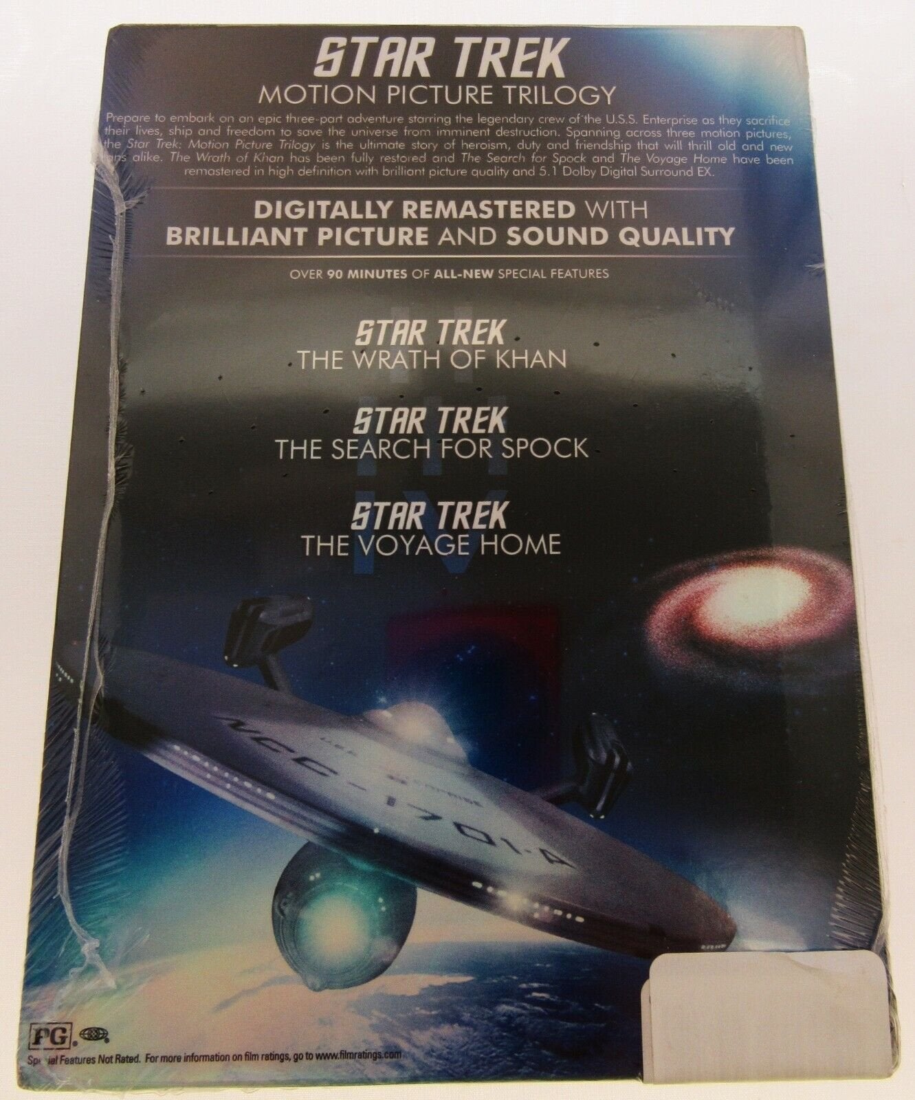 Star Trek Motion Picture Trilogy ~ Movies 2, 3 &4 ~ New DVD