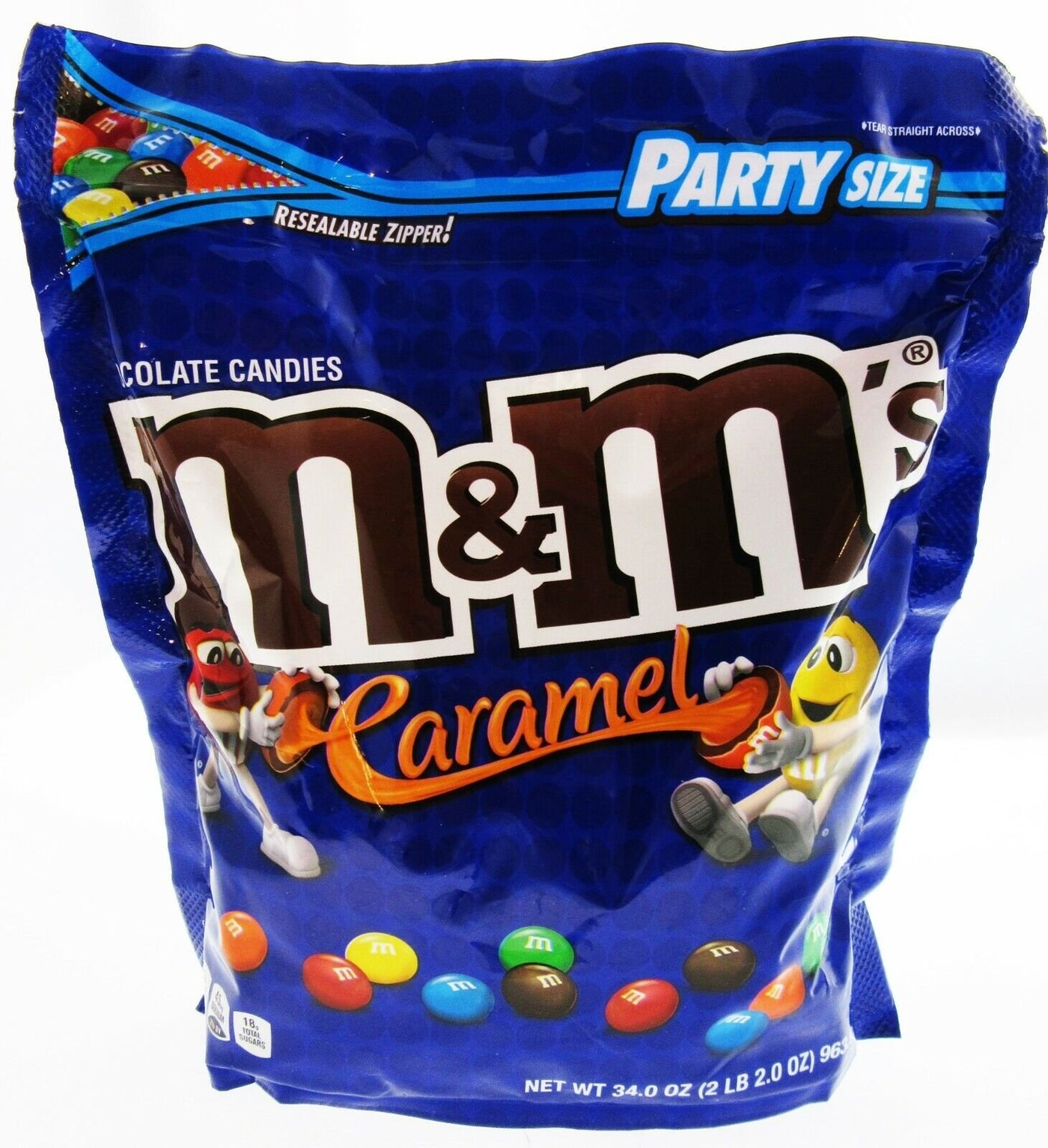 M&M's ~ Caramel ~ m and m ~ Candy ~ 34oz Party Size Bag