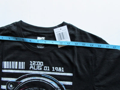 MTV ~ Music Television 12:00 August 1, 1981 ~ Small Black ~ Size S ~ T Shirt