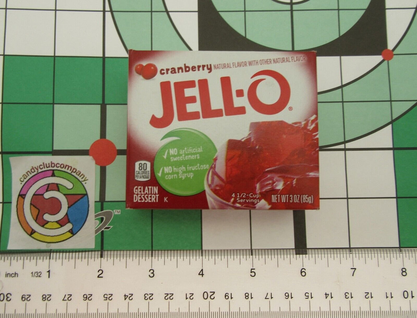 Gelatin Cranberry JELL-O  Dessert Jello Low Calorie ~ Lot of Three 3oz
