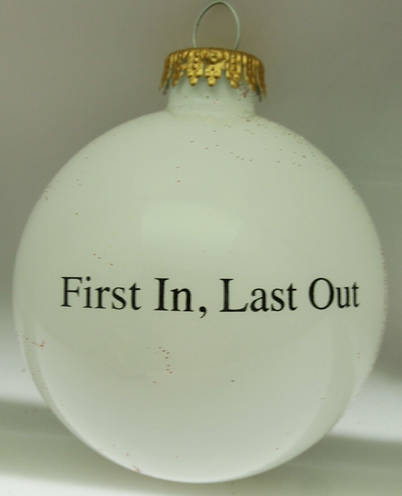 Fire Department Christmas Tree Ornament "First in last out" ~ American Pride