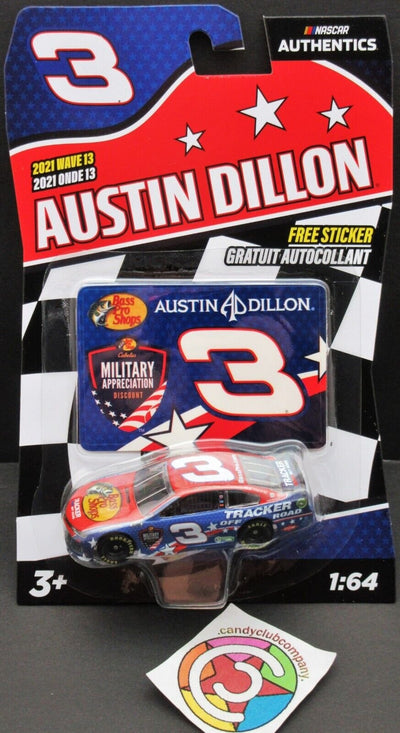 Austin Dillon ~ Military ~ NASCAR Authentics ~ w/Sticker ~ Die Cast  1:64 Scale