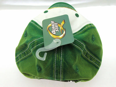 Quaker State Cap ~ Headwear Hat  ~ Green & White ~ NEW!