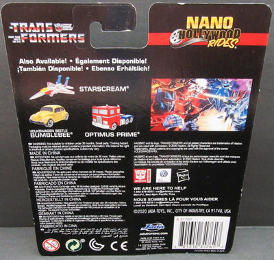 TRANSFORMERS Starscream Optimus Prime Bumblebee VW Die Cast Nano Hollywood Rides