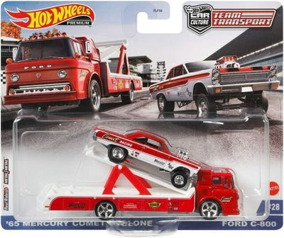 1965 Mercury Comet Cyclone & Ford C-800 Hauler ~ Hot wheels ~ Team Transport