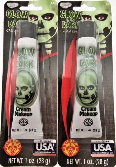 Halloween Glow In The Dark Cream Make Up ~ 1oz Tube