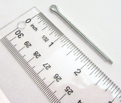 Cotter Split Pin ~ 1/8 inch x 2 inch ~ Extra Long ~ Zinc Plated ~ 4 Pack