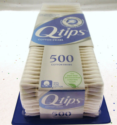Q-tips 500 Count Cotton Swabs Brand NEW Sealed Sterile Ears