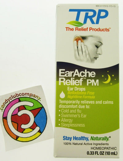 TRP EarAche Relief PM Ear Drops Relieves Ache Swimmers cold flu allergy