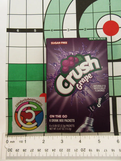 Grape Crush ~ Packets ~ Sugar Free ~ Drink Mix ~ Lot of 3