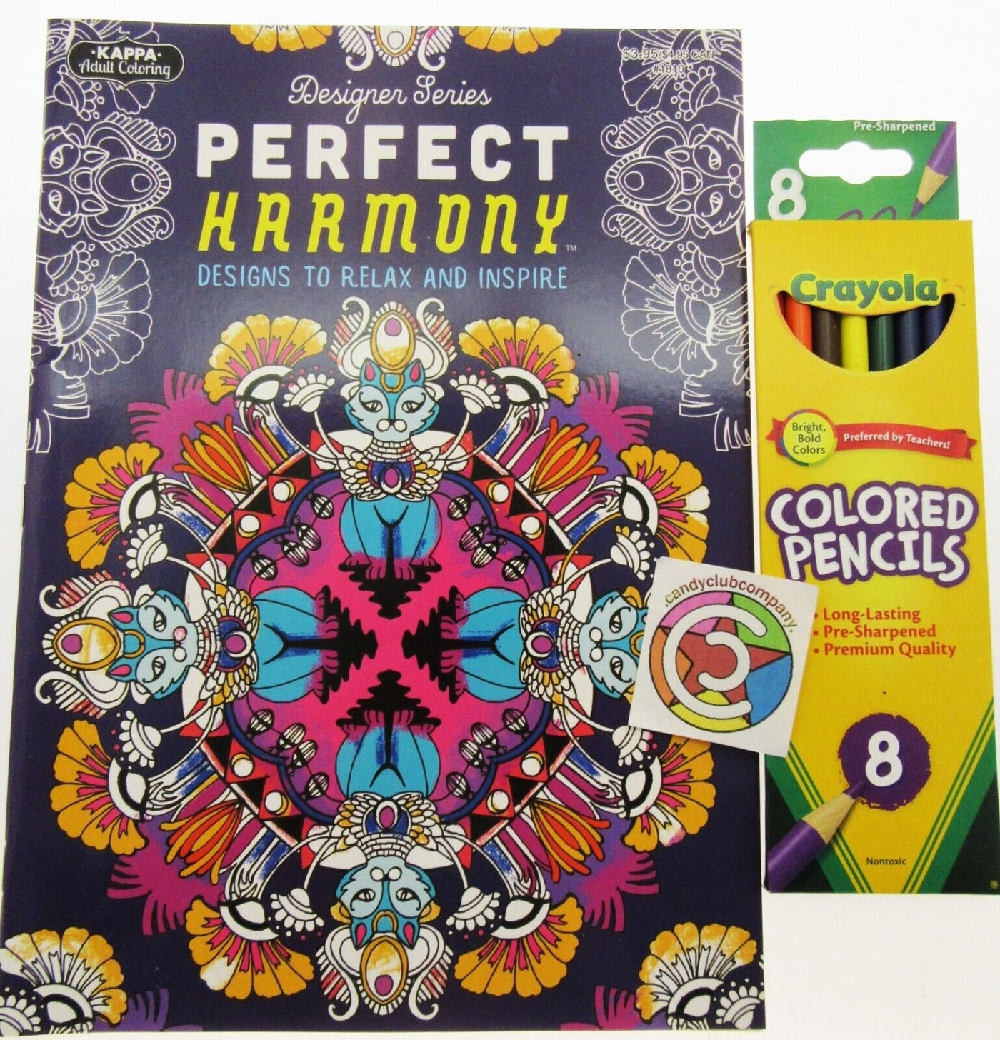 32 page Kappa Adult Coloring Book Perfect Harmony Craft Art with Color Pencils