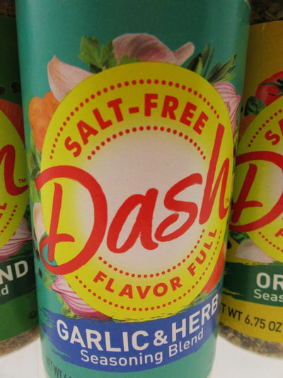 Mrs. Dash Lot 3 ~ Garlic Herb Table & Original Blend Salt Free No MSG Seasoning