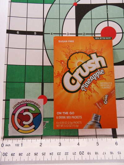 Pineapple Crush ~ Packets ~ Sugar Free ~ Drink Mix ~ Lot of 3