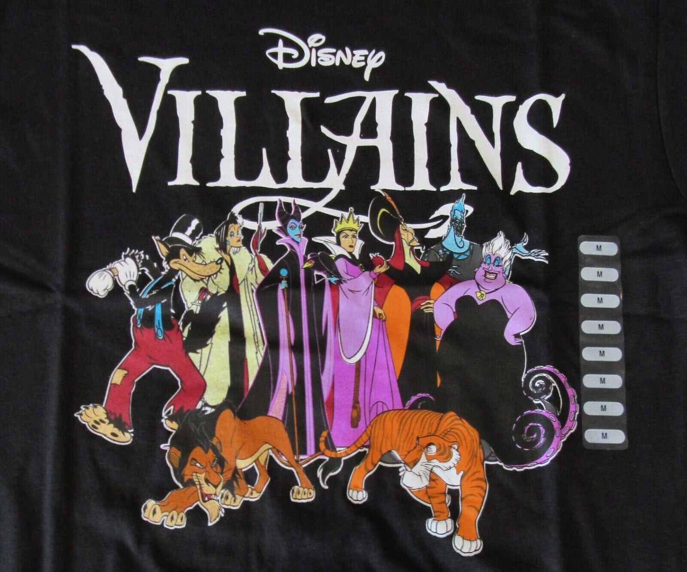 Villains T Shirt ~ Medium Black Size M T Shirt