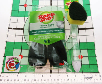 Scotch-Brite Dishwand Soap Dispenser Heavy Duty Scrubber Refills Kitchen Scour N