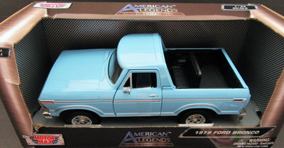 1978 Ford Bronco ~ Blue ~ 1:27 Die Cast ~ American Legends