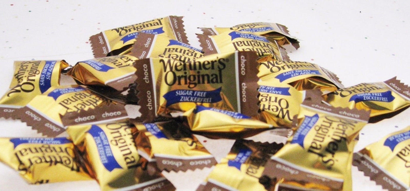 Werther's Sugar Free 8oz Caramel Chocolate Creamy Werthers Hard Candy 1/2 lb BFR