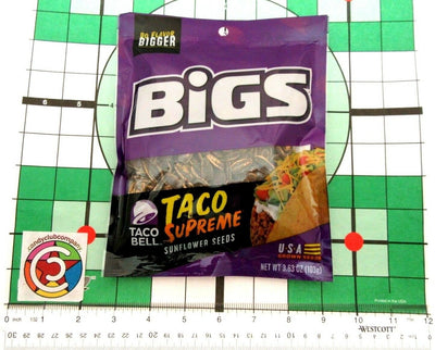 Bigs Taco Bell ~ Taco Supreme ~ Sunflower Seeds ~ 3.63oz bag ~ Lot of 2