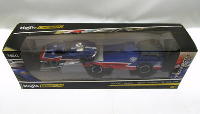 Maisto Die Cast ~ Ramp Truck ~ 1969 Corvette ~ 1:64 Scale