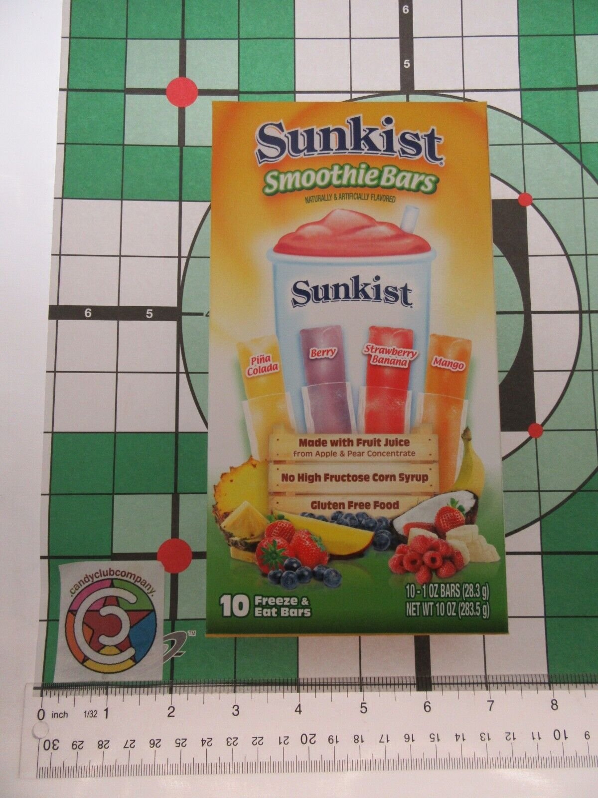 Sunkist Smoothie Freezer Pops 10 freeze pops ~ Slush Bars ~ Lot of 3