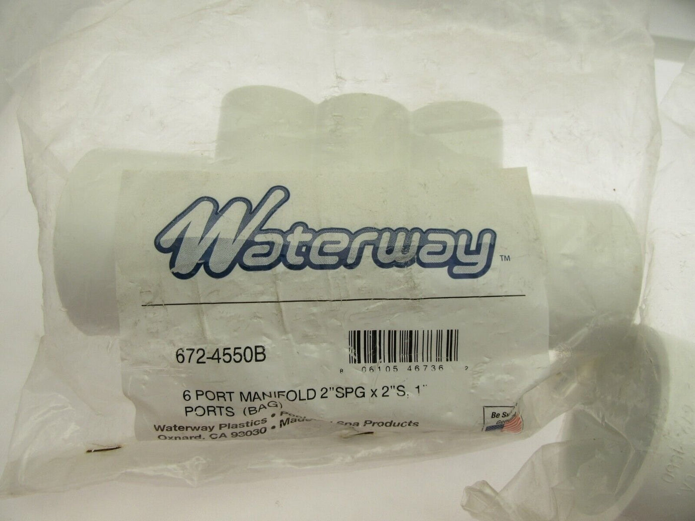 Waterway Manifold 672-4550B 2″SPG x 2″S 6 1″ Ports ~ Lot of 2