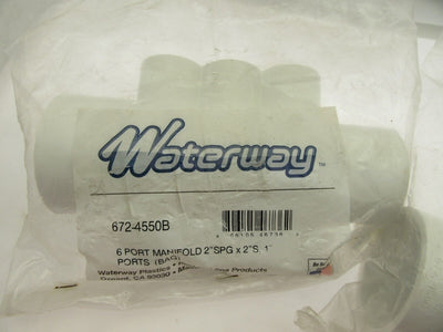 Waterway Manifold 672-4550B 2″SPG x 2″S 6 1″ Ports ~ Lot of 2