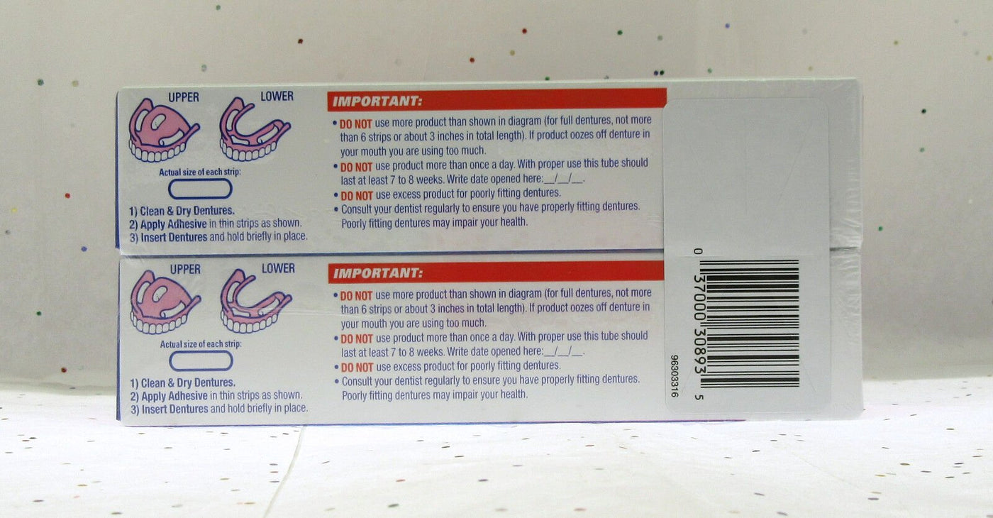 Fixodent Denture Adhesive Cream Original  2 PK false teeth tooth partial
