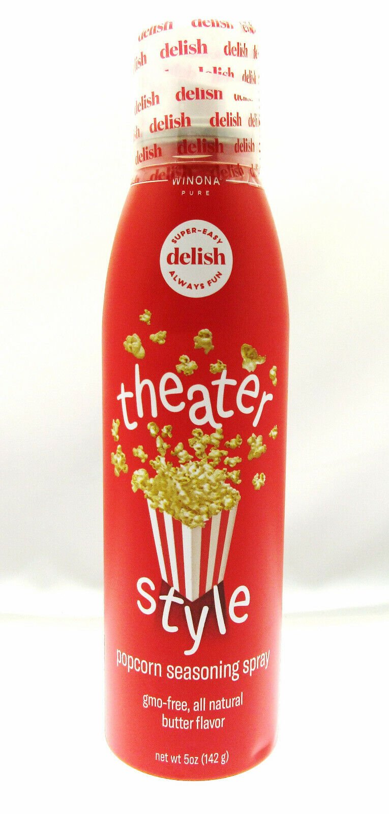 Delish ~  Popcorn Seasoning Spray ~ Butter Flavor ~ 2 Calories ~ 5oz bottle