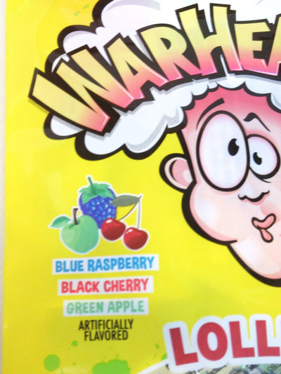 Warheads Extreme SOUR Lollipops ~ 2.64oz bags ~ Pops 3 flavors ~ Lot of 2
