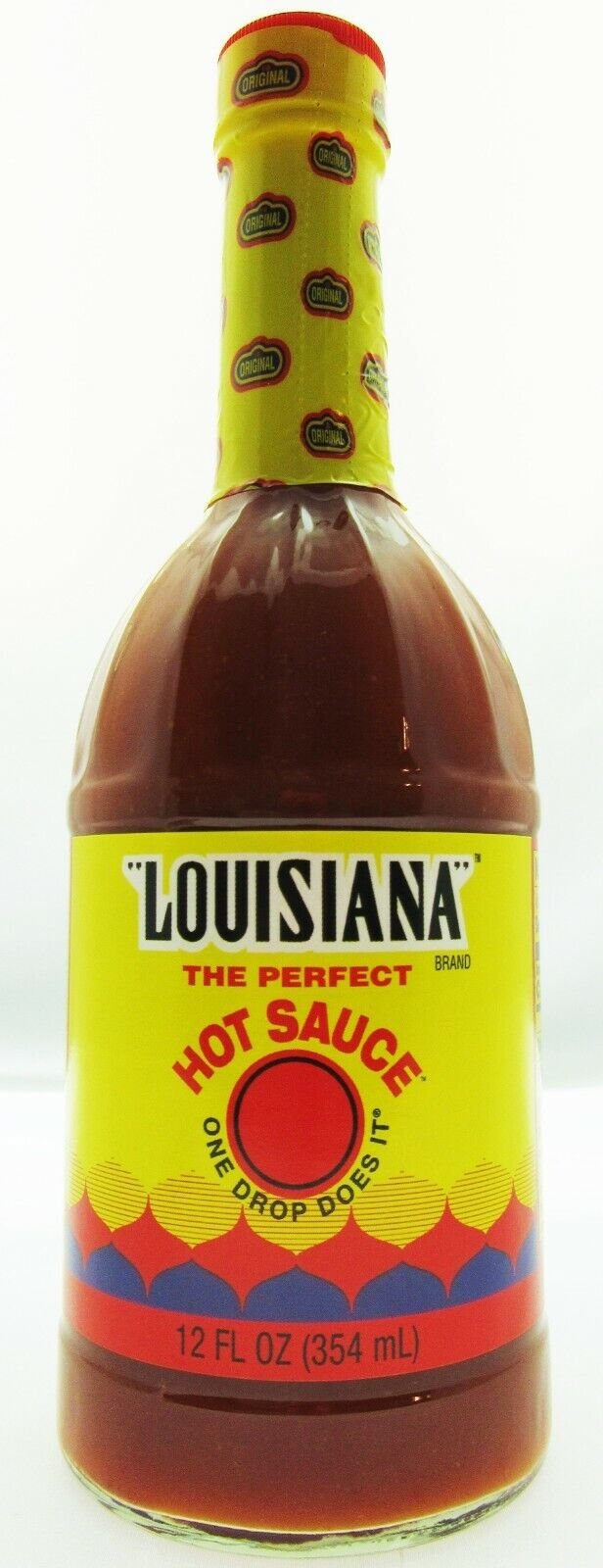 Louisiana 12oz The Perfect HOT Sauce "One Drop Does It" Fiery